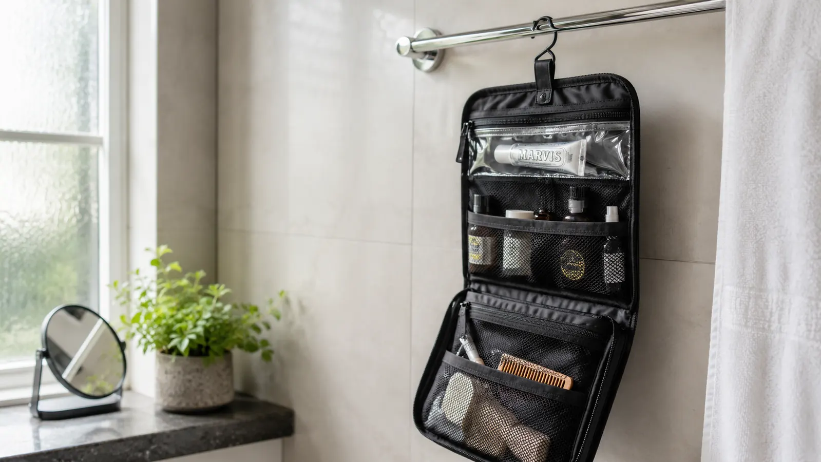 BAGSMART Hanging Toiletry Bag Review: The TSA Organizer Nadia Uses Every Trip
